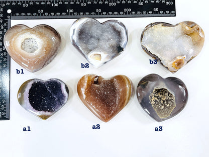 Druzy Agate Heart