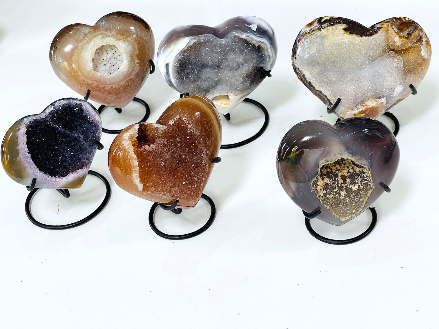 Druzy Agate Heart