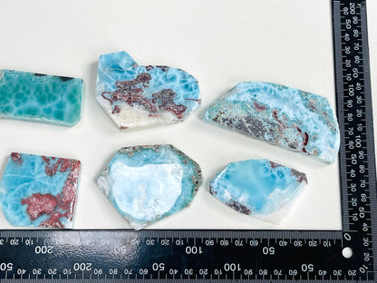 Larimar Freeform, Large Polished Larimar Slab, Polished Larimar Slabs, High Quality Larimar, Larimar Jewellery DIY, Crystal Gift