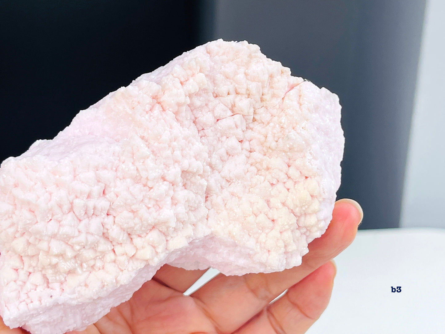 Rare Mangano Calcite Specimen, Natural Pink Mangano Calcite Specimen from Bulgaria, Pink Crystal, Mangano Calcite Cluster, Crystal Gift