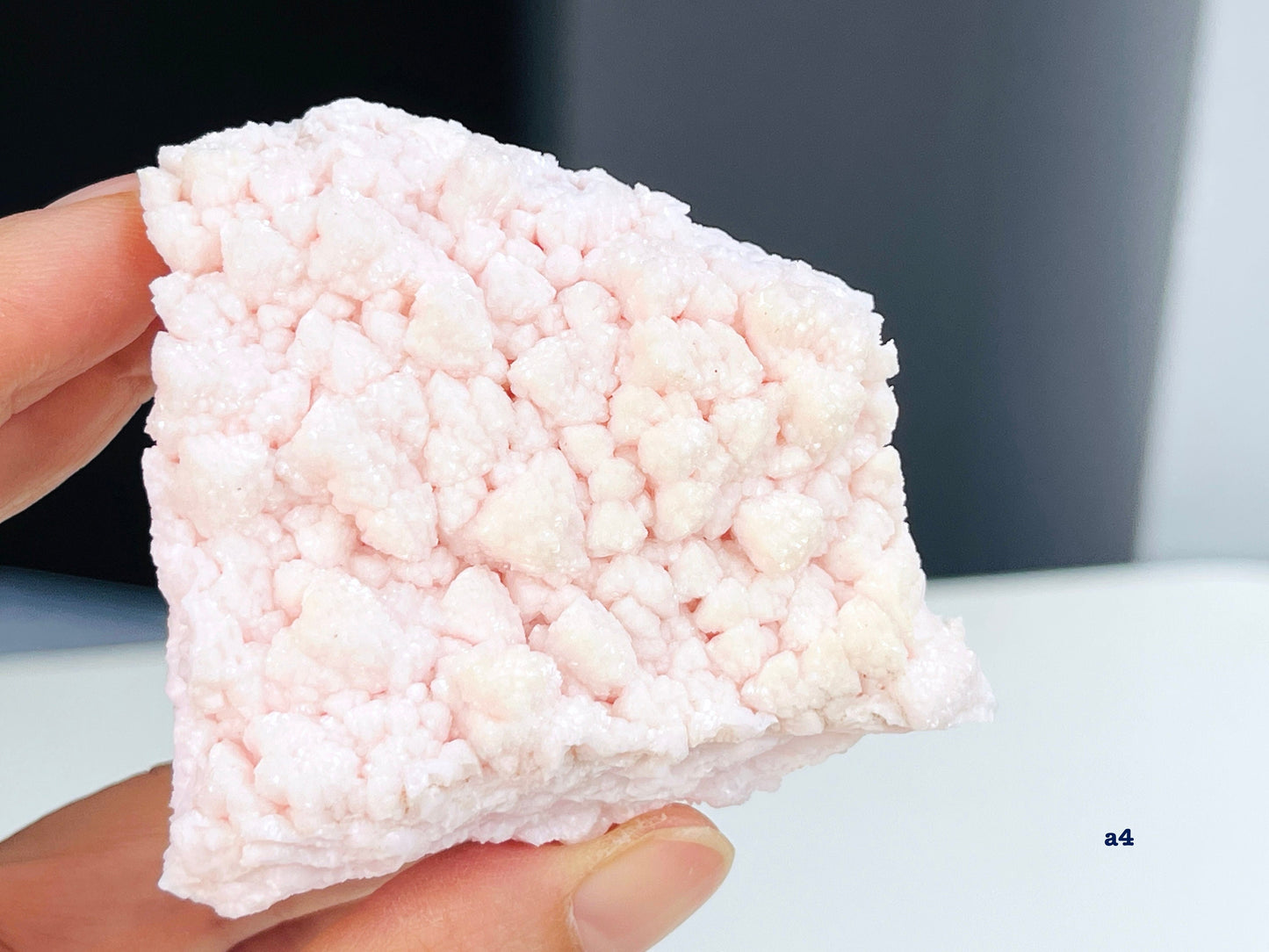 Rare Mangano Calcite Specimen, Natural Pink Mangano Calcite Specimen from Bulgaria, Pink Crystal, Mangano Calcite Cluster, Crystal Gift