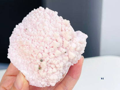 Rare Mangano Calcite Specimen, Natural Pink Mangano Calcite Specimen from Bulgaria, Pink Crystal, Mangano Calcite Cluster, Crystal Gift