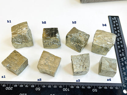 Pyrite Cubes, Pyrite Clusters, Raw Pyrite Crystal, 29-405mm Pyrite Specimen, Mineral Specimen, Fool's Gold,