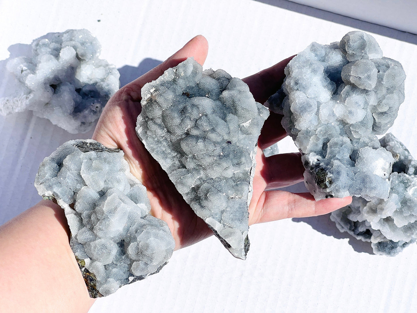 Super Sparkling Chalcedony Crystal specimen