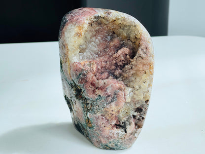 Pink Amethyst Freeform, 1.19kg Super Druzy Pink Amethyst crystal freefrom, amazing Pink Amethyst Freeform