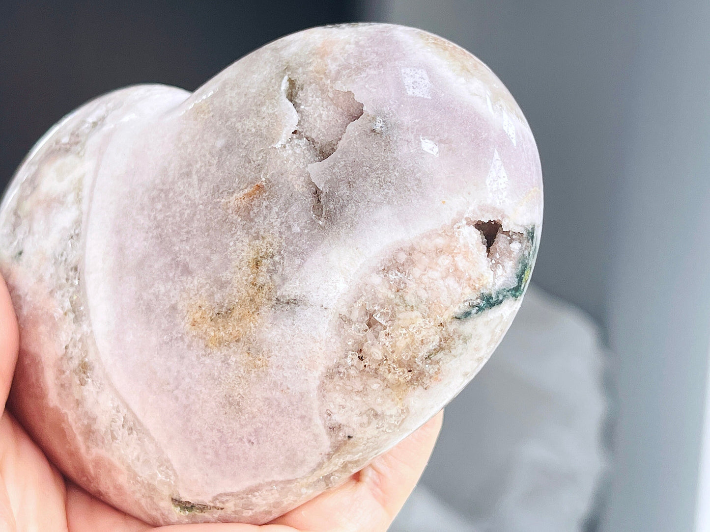 Pink Amethyst Heart, Premium Quality Pink Amethyst Druzy Heart, Pink Amethyst Crystal Heart, Crystal Heart, Crystal Gift, Healing Crystal