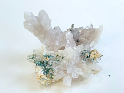 Calcite, Amethyst Flower, Anhydrite Mineral Specimen