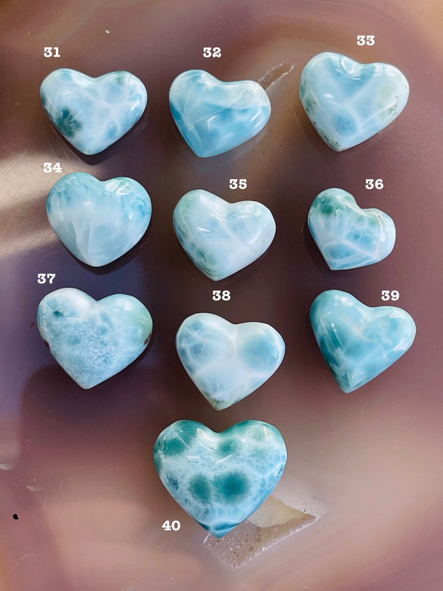 Larimar, Mini Larimar Heart, AAA+ Grade Natural Larimar Heart, High Quality Larimar, Larimar Jewellery DIY, Crystal Gift, Gift for her