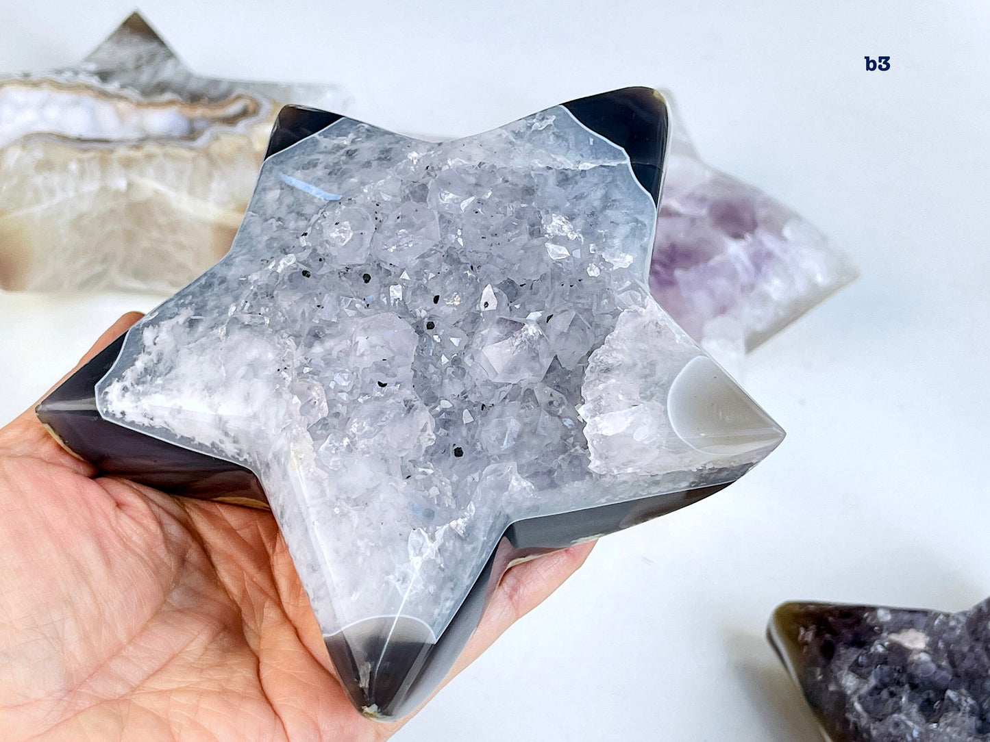 XL Druzy Agate Star