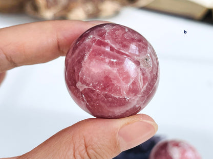 Gemmy Natural Rhodochrosite spheres