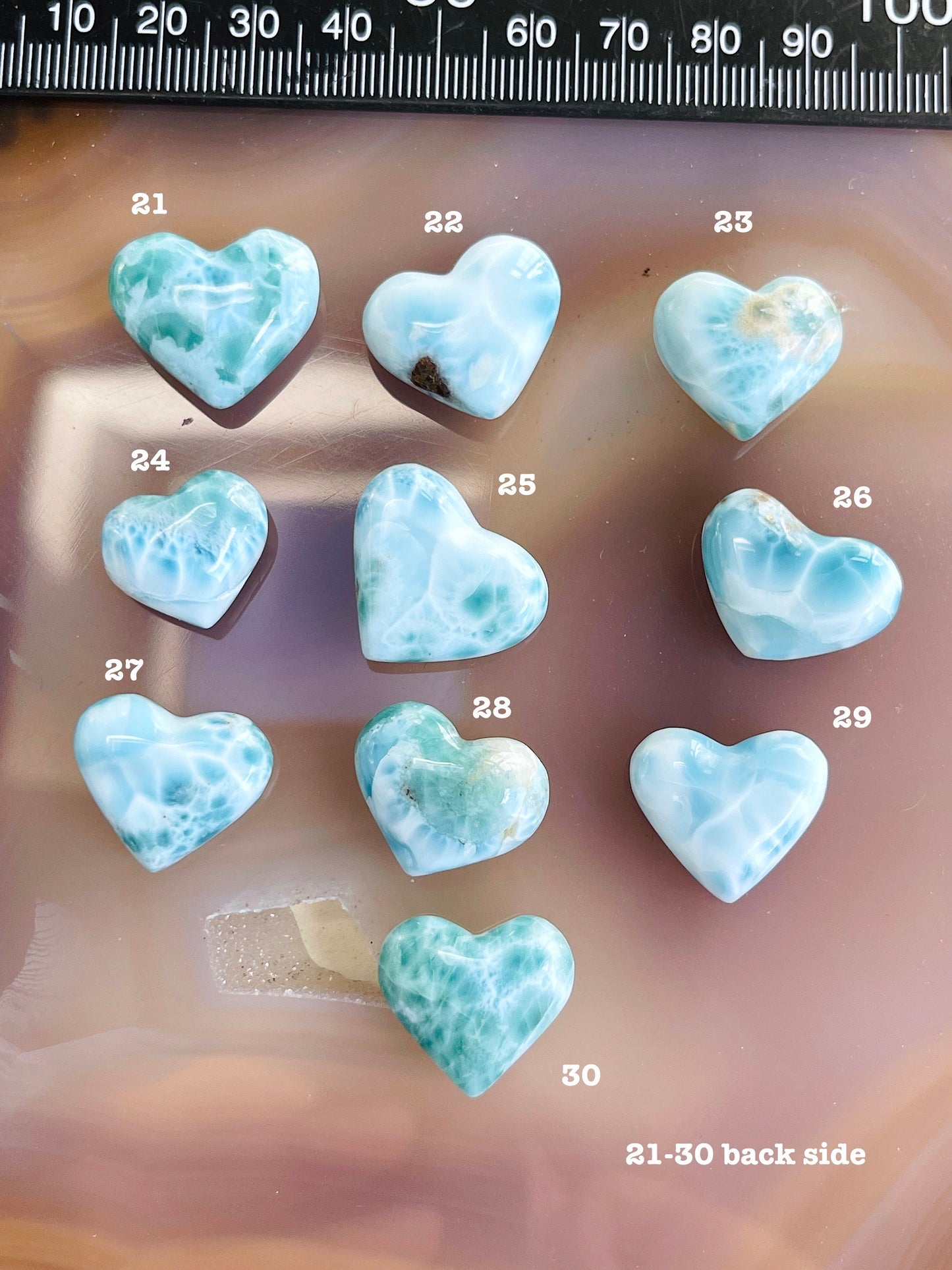 Larimar, Mini Larimar Heart, AAA+ Grade Natural Larimar Heart, High Quality Larimar, Larimar Jewellery DIY, Crystal Gift, Gift for her