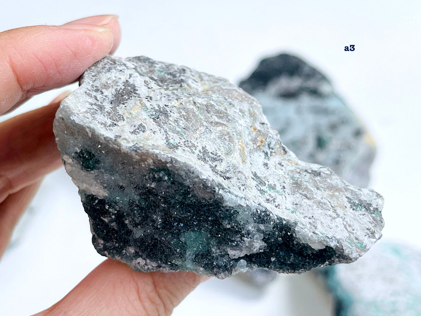 Druzy Chrysocolla with Dendrite