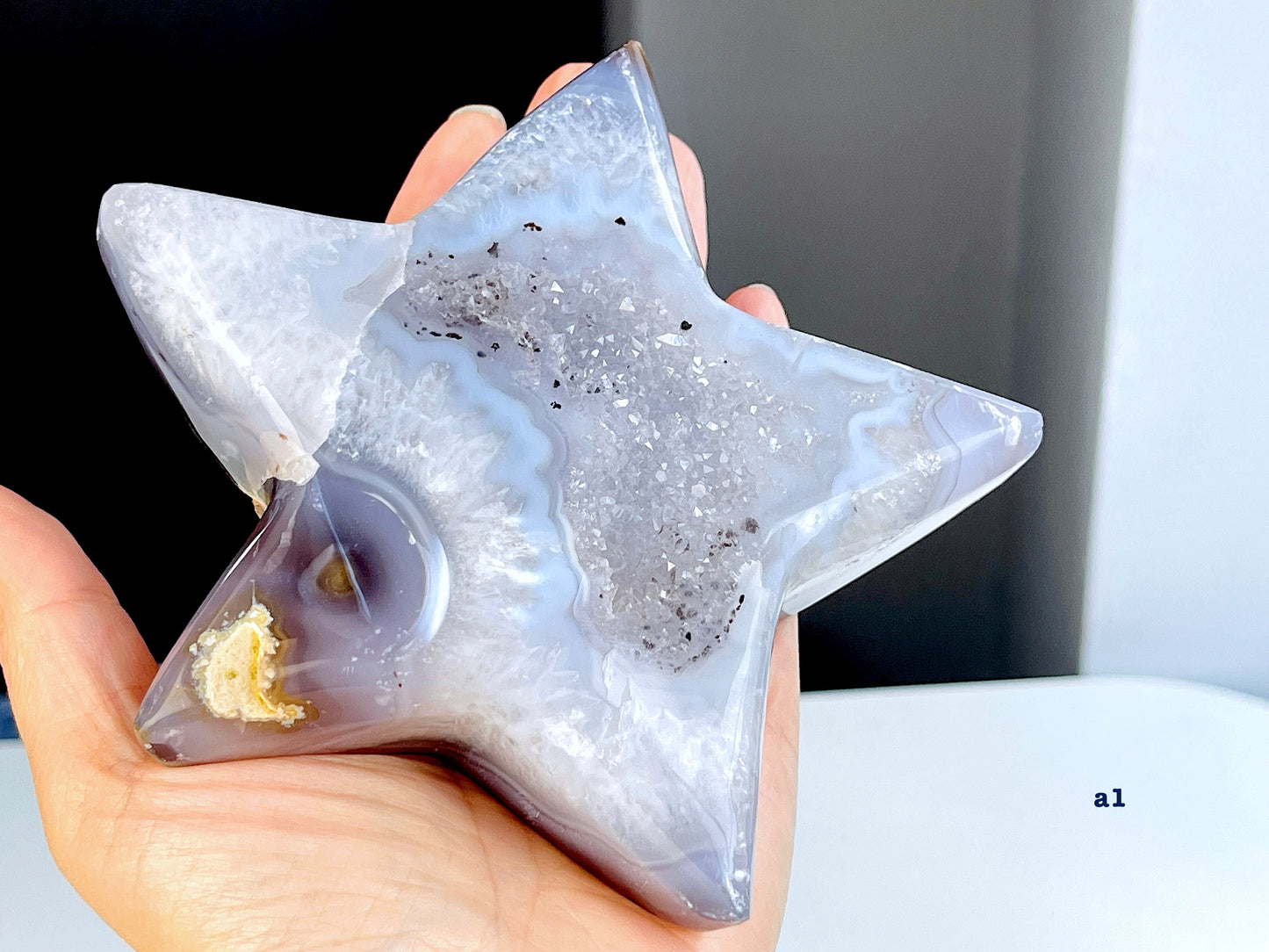 XL Druzy Agate Star