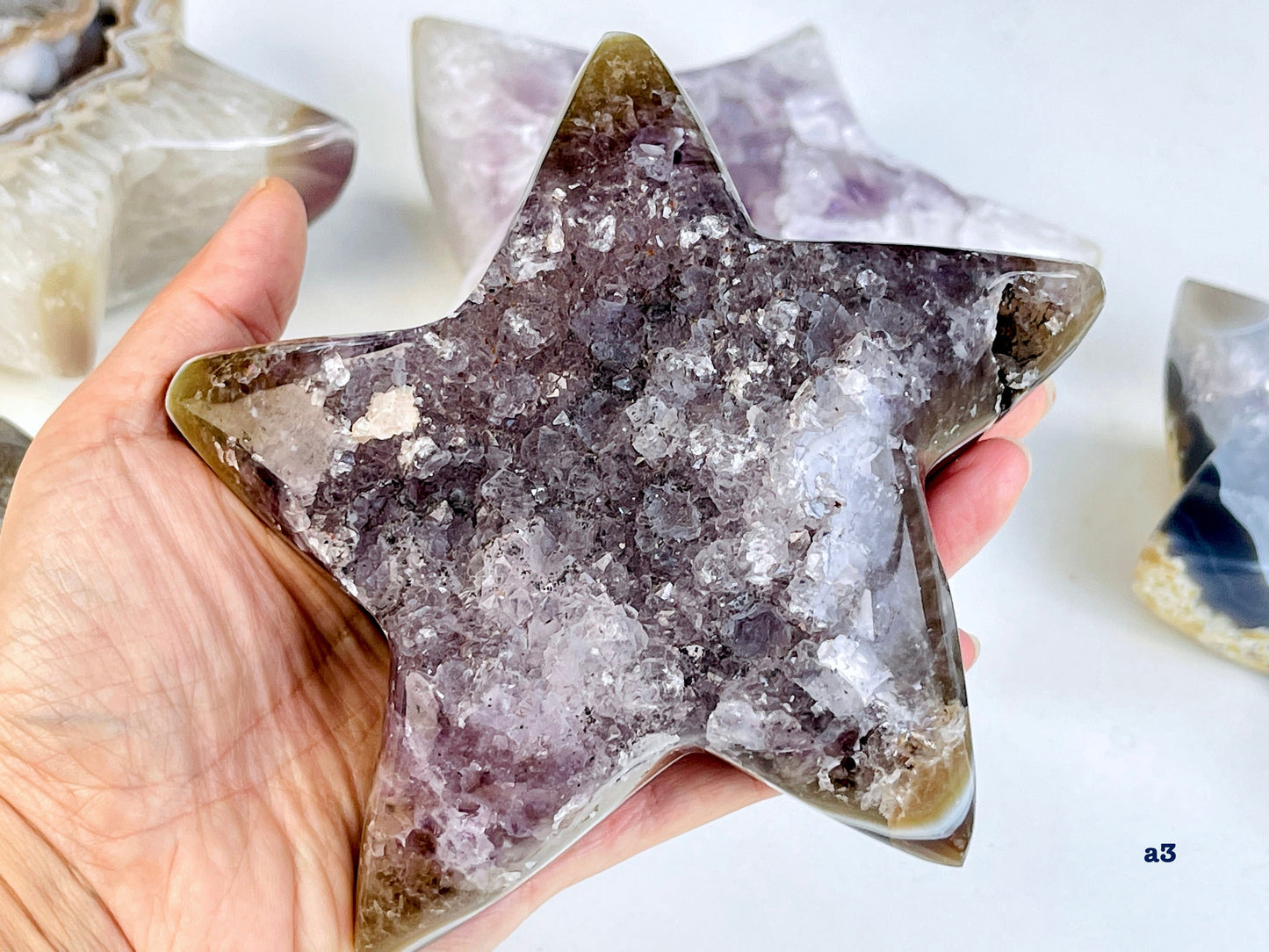 XL Druzy Agate Star