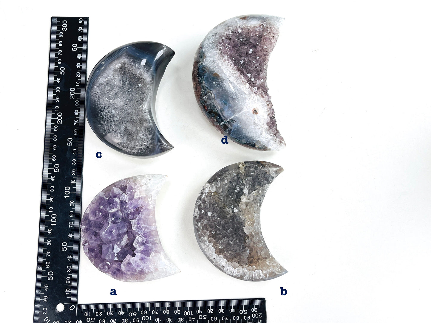 Unique Druzy Agate Geode Moon