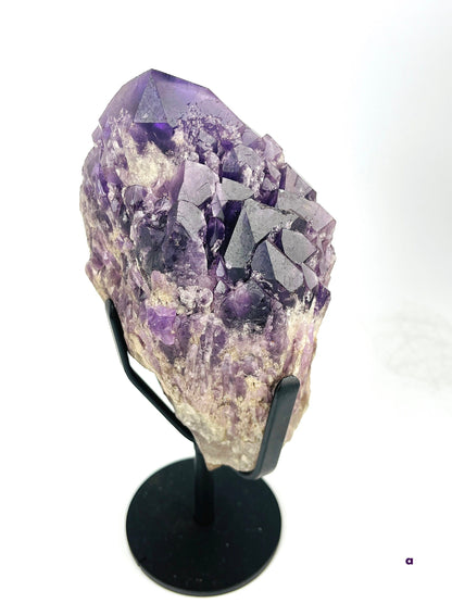 New! Elestial Amethyst, Large Elestial Amethyst Cluster on Stand, Elestial Amethyst Root, Special Amethyst Clusters, Crystal Gift