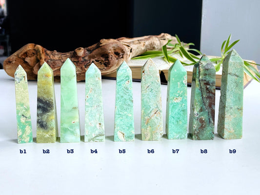 Rare Chrysoprase Towers