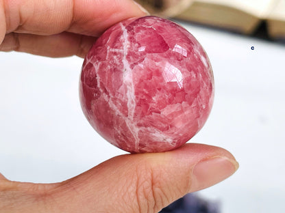 Gemmy Natural Rhodochrosite spheres