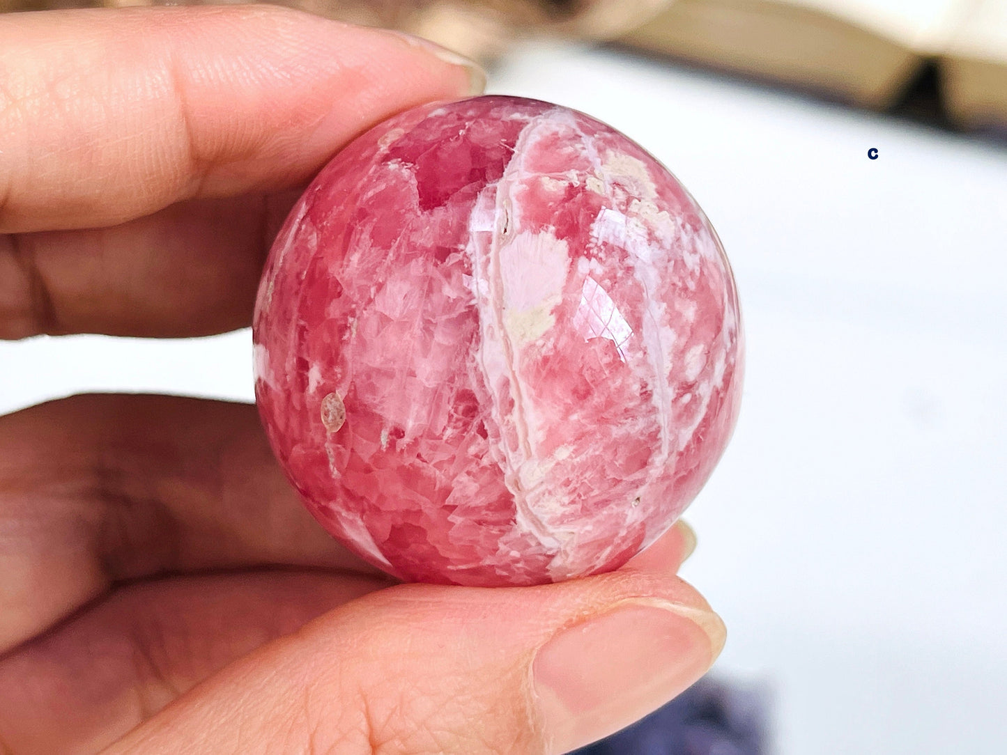 Gemmy Natural Rhodochrosite spheres