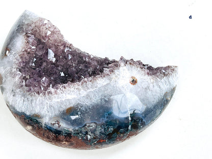 Unique Druzy Agate Geode Moon