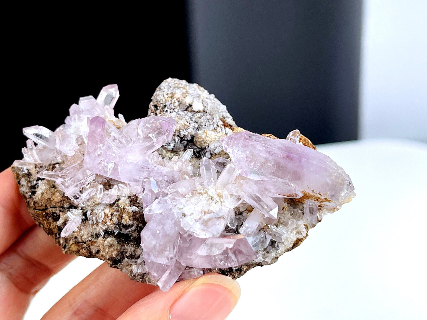 Vera Cruz Amethyst Cluster on Matrix, High Quality Vera Cruz Amethyst Specimen, Vera Cruz Amethyst Point, Natural Vera Cruz Amethyst Crystal