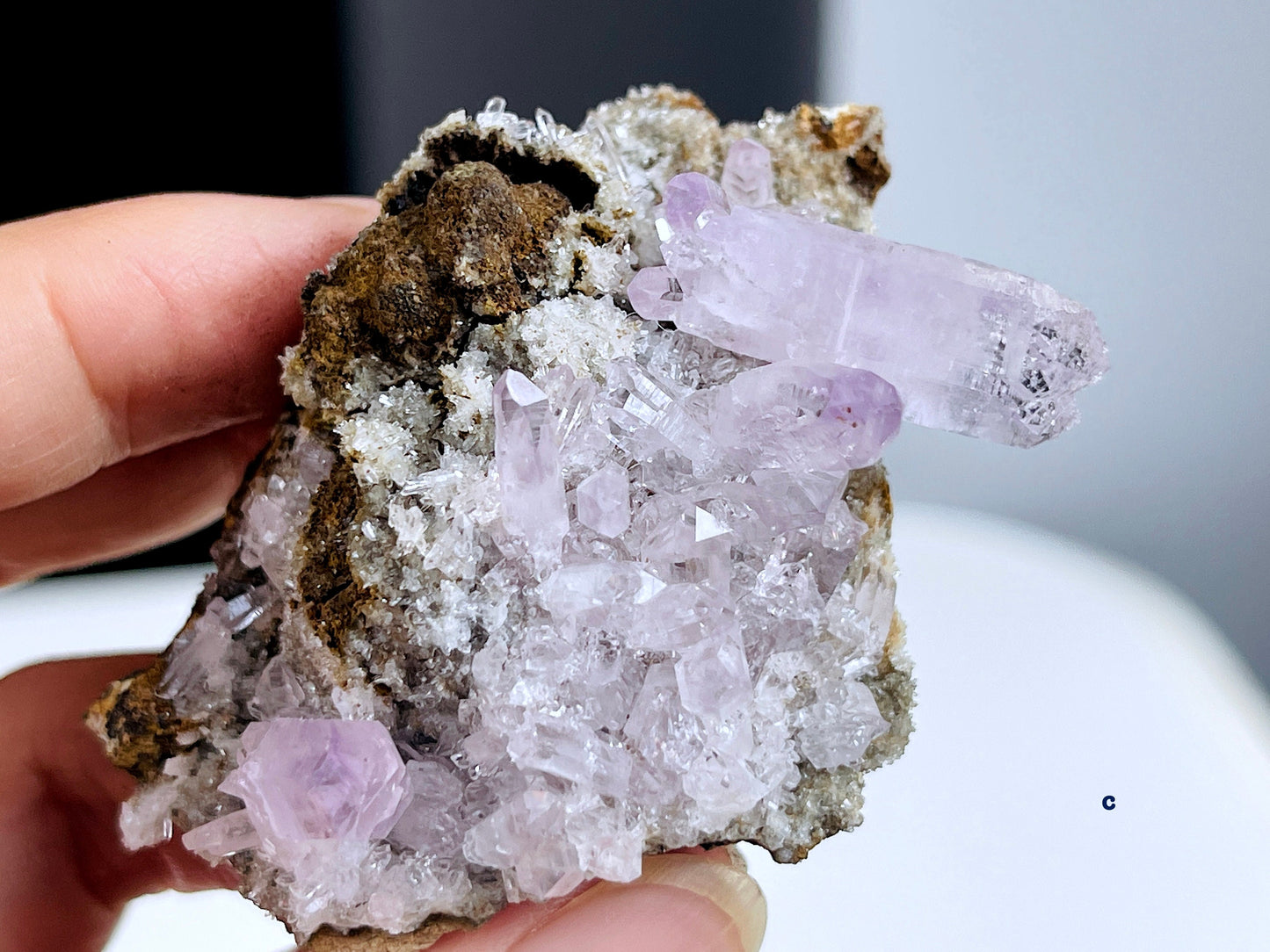 Vera Cruz Amethyst Cluster on Matrix, High Quality Vera Cruz Amethyst Specimen, Vera Cruz Amethyst Point, Natural Vera Cruz Amethyst Crystal