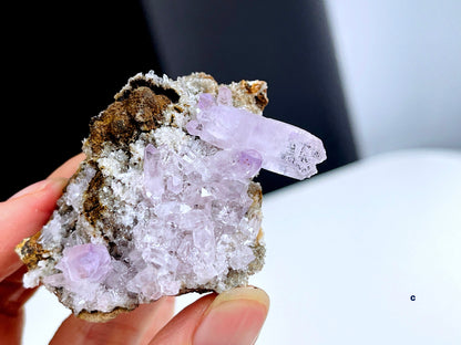 Vera Cruz Amethyst Cluster on Matrix, High Quality Vera Cruz Amethyst Specimen, Vera Cruz Amethyst Point, Natural Vera Cruz Amethyst Crystal