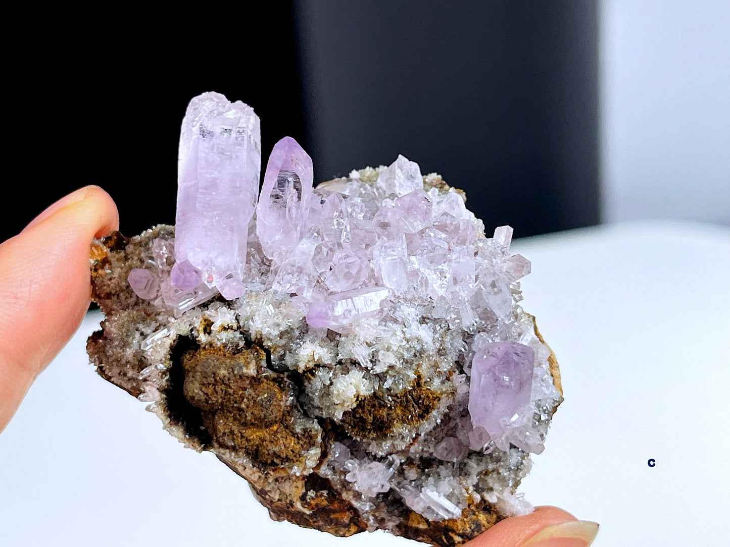 Vera Cruz Amethyst Cluster on Matrix, High Quality Vera Cruz Amethyst Specimen, Vera Cruz Amethyst Point, Natural Vera Cruz Amethyst Crystal