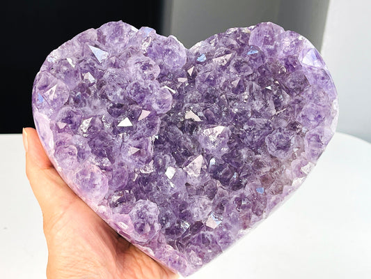 1.87kg Druzy Amethyst Crystal Heart