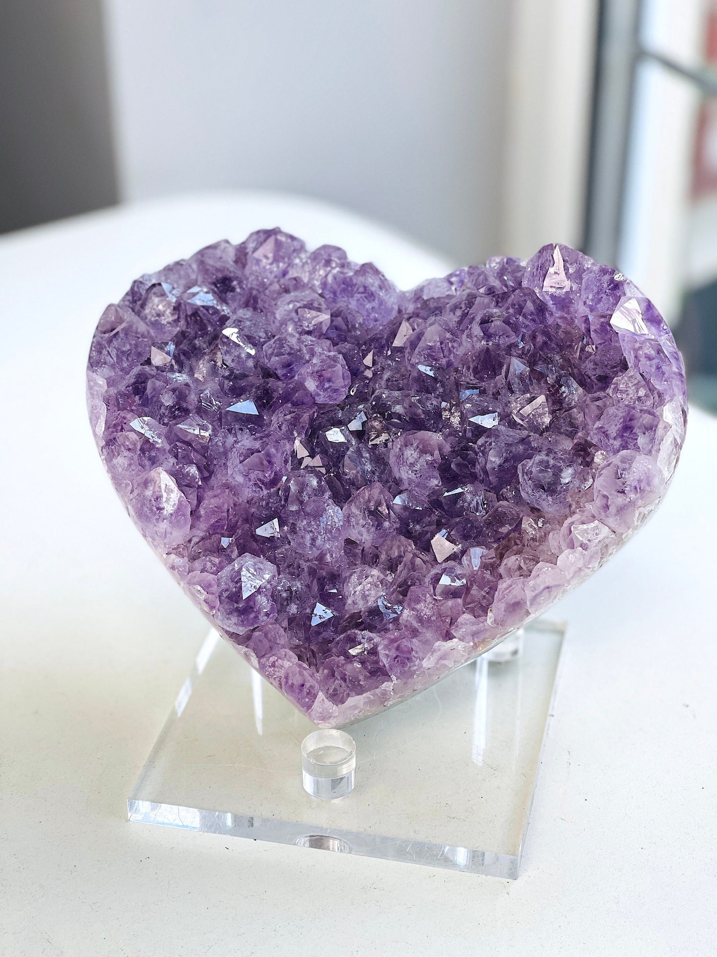 1.87kg Druzy Amethyst Crystal Heart