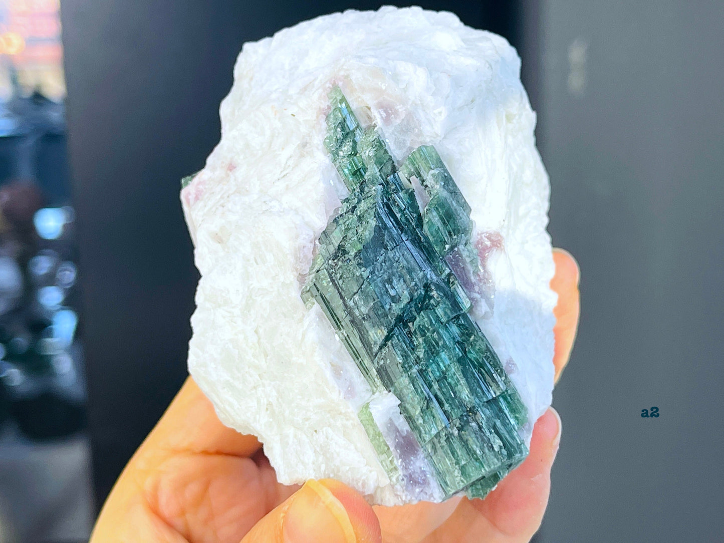 Watermelon Tourmaline Specimen, multicolor tourmaline , raw bi-color tourmaline, natural watermelon tourmaline specimen, crystal gift-3