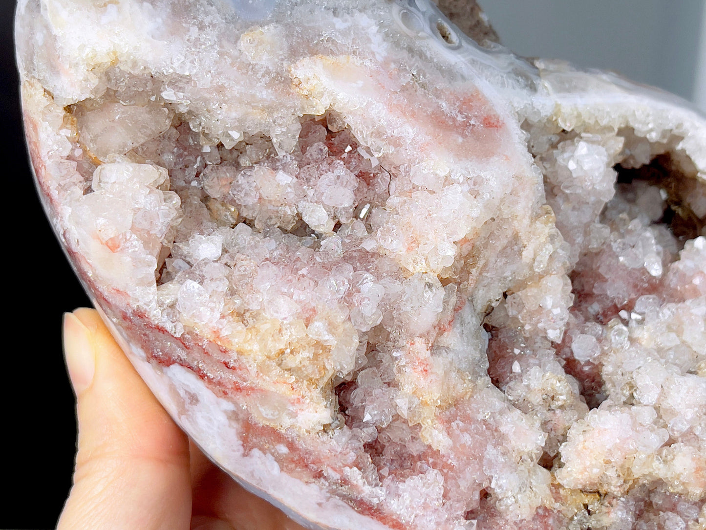 Pink Amethyst Freeform, 1.22kg Super Druzy Pink Amethyst crystal freefrom, amazing Pink Amethyst Freeform