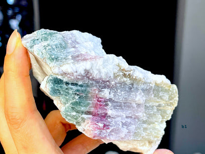 Watermelon Tourmaline Specimen, multicolor tourmaline , raw bi-color tourmaline, natural watermelon tourmaline specimen, crystal gift-3