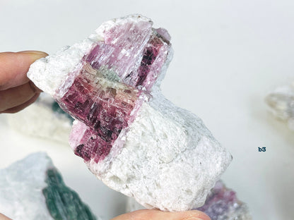 Watermelon Tourmaline Specimen, multicolor tourmaline , raw bi-color tourmaline, natural watermelon tourmaline specimen, crystal gift-1