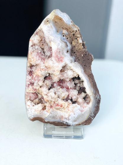 Pink Amethyst Freeform, 1.22kg Super Druzy Pink Amethyst crystal freefrom, amazing Pink Amethyst Freeform