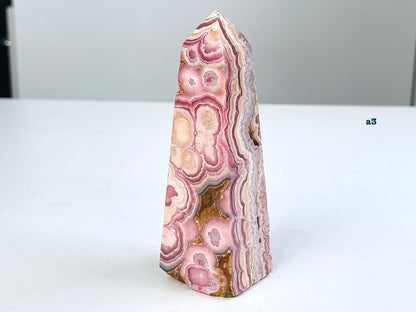 Rhodochrosite Tower, Argentina Rhodochrosite Towers, Super Special Rhodochrosite Points from Argentina, Pink Rhodochrosite,Crystal Gift P1