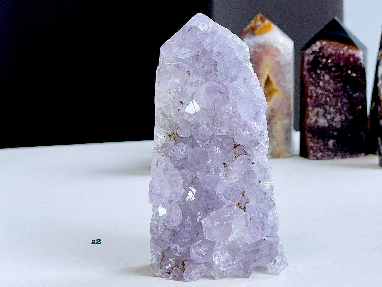 Agate Geode Tower, Premium Quality Agate Druzy Tower