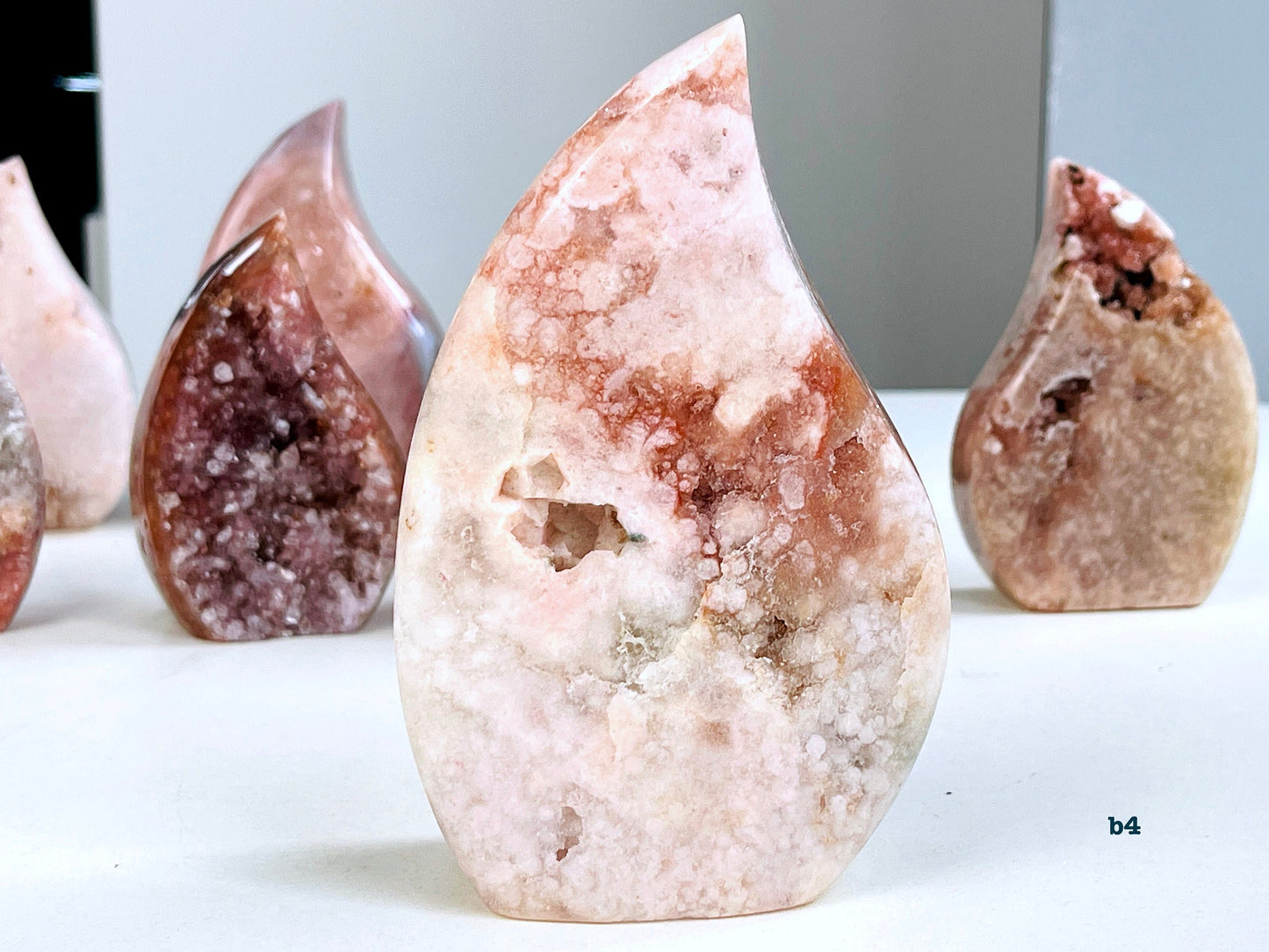 Pink Amethyst Flame, Polished Free Form, Gemstone Interior, Crystal Decoration, Rare Special Specimen, Pink Amethyst Freeform, Crystal Gift