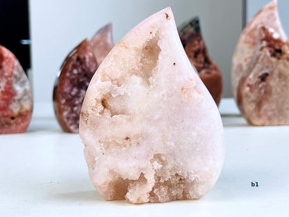 Pink Amethyst Flame, Polished Free Form, Gemstone Interior, Crystal Decoration, Rare Special Specimen, Pink Amethyst Freeform, Crystal Gift