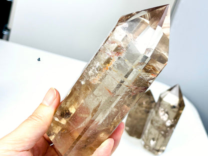 Super Extra Quality Natural Citrine/Smoky Citrine Point