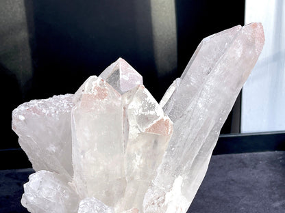 3.7kg Lemurian Quartz, Statement Lemurian Quartz cluster with pink lithium