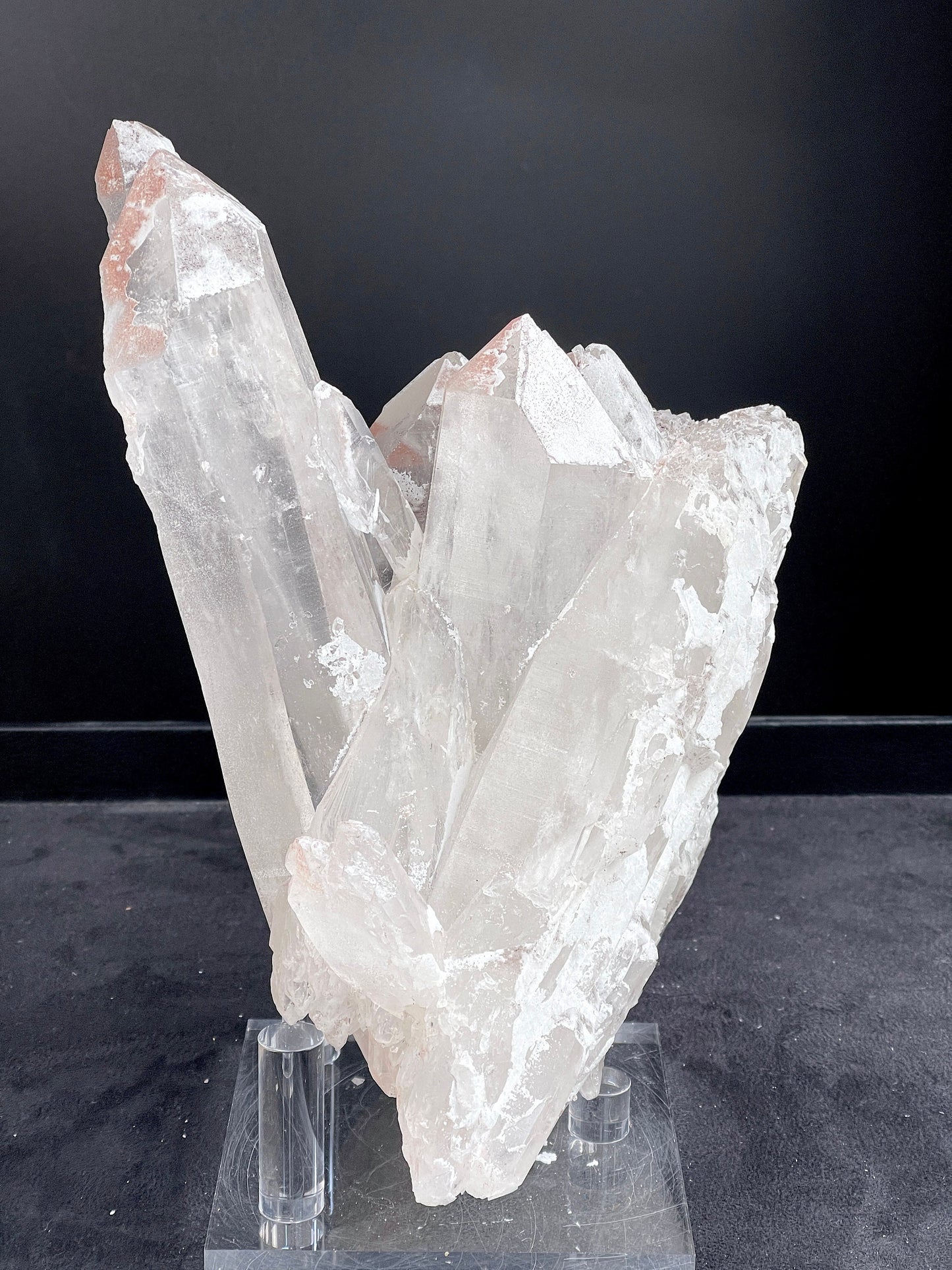 3.7kg Lemurian Quartz, Statement Lemurian Quartz cluster with pink lithium