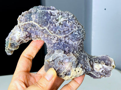 Amazing Grape Agate Cluster Specimen