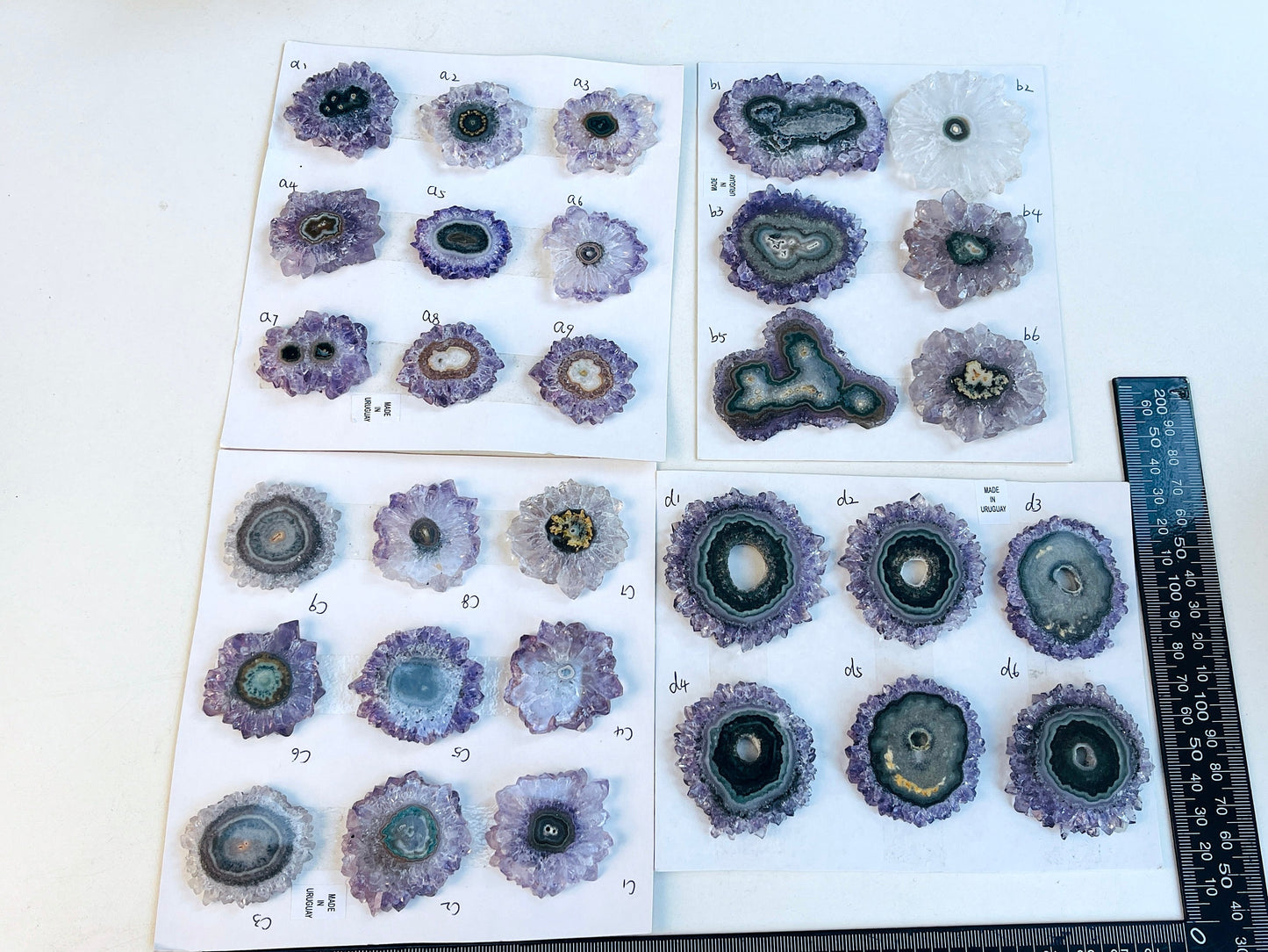 Amethyst Stalactite Slice - Stalactite Eye Slice