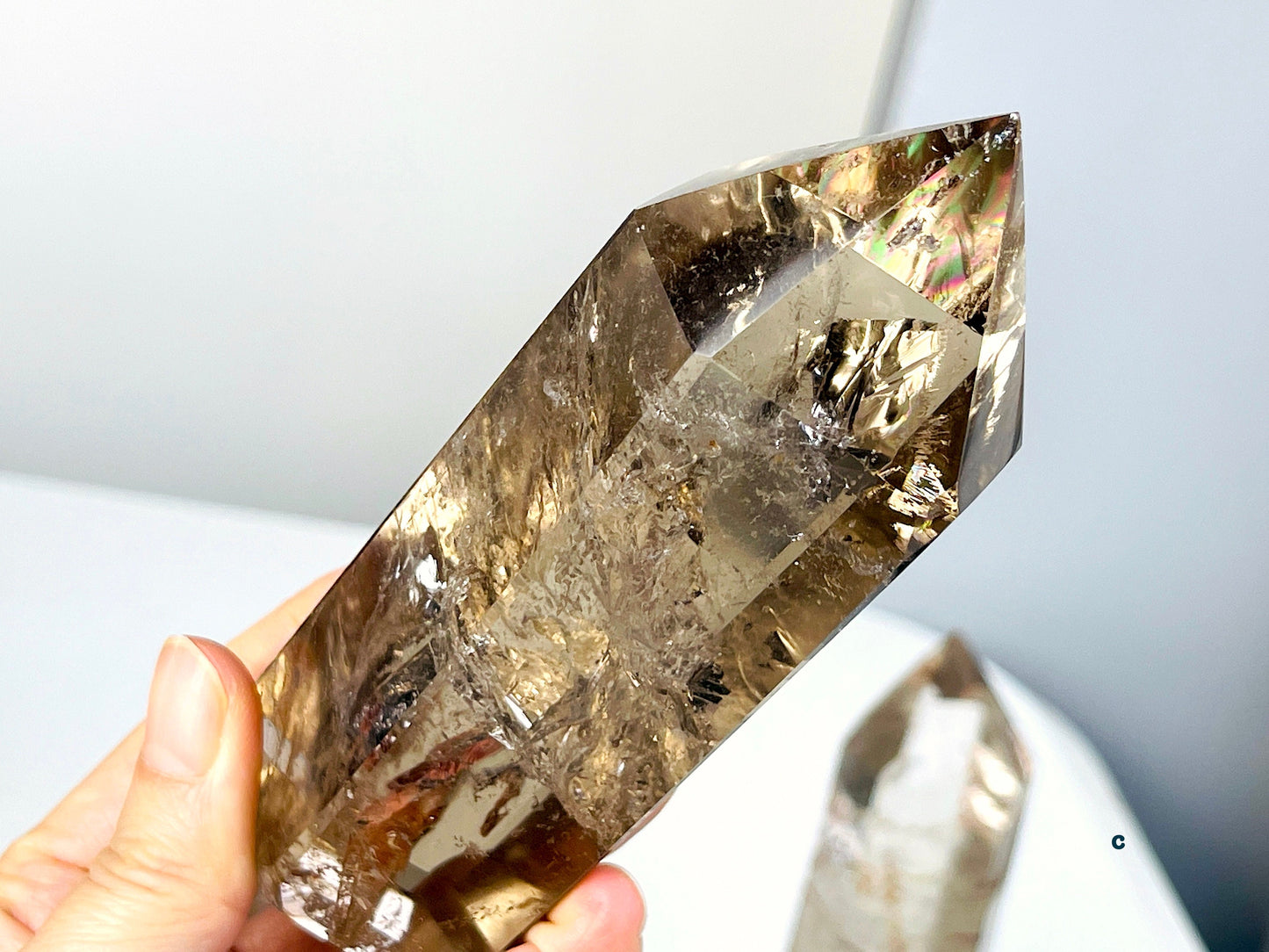 Super Extra Quality Natural Citrine/Smoky Citrine Point