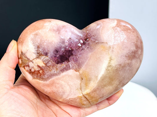 Pink Amethyst, High Quality Pink Amethyst Heart, Pink Amethyst Crystal Heart, Crystal Heart, Crystal Gift, Healing Crystal