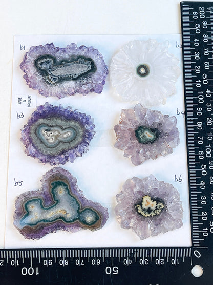 Amethyst Stalactite Slice - Stalactite Eye Slice