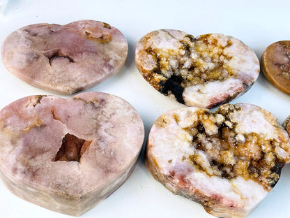 2-3kg Paired Pink Amethyst Heart