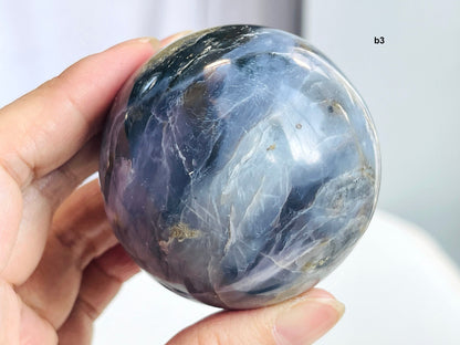 Galaxy Purple Chalcedony Sphere