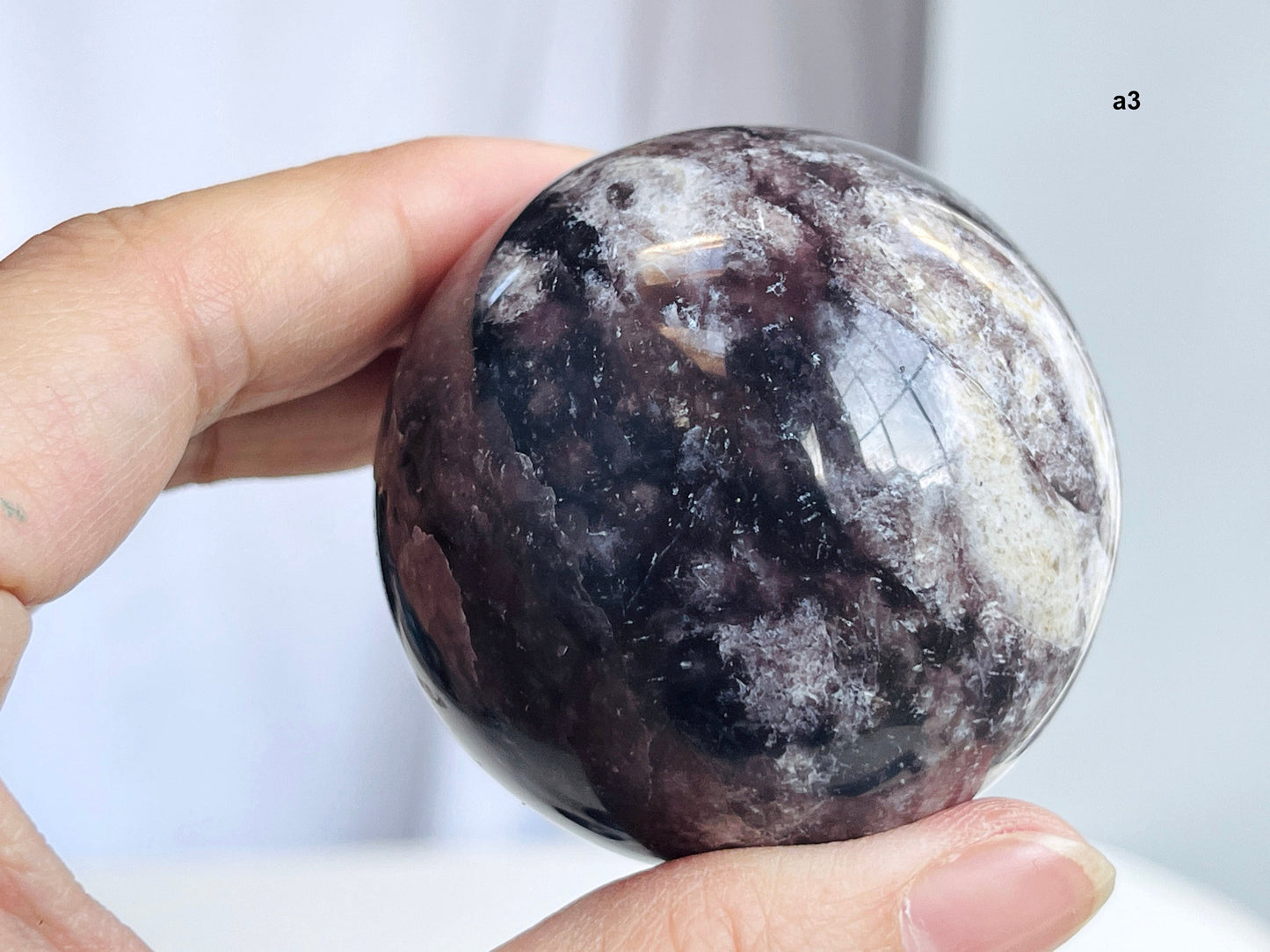 Galaxy Purple Chalcedony Sphere